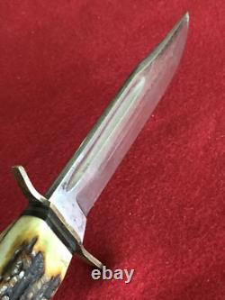 German Vintage Hunting Knife Rare Early Example 70+ Years Old Custom Sheath