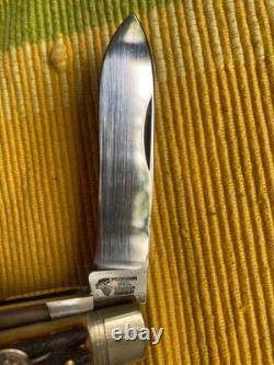 Germany Weidmannsheil Stag Lockback Sportsman 3 Blade Hunting Folding Knife Wow