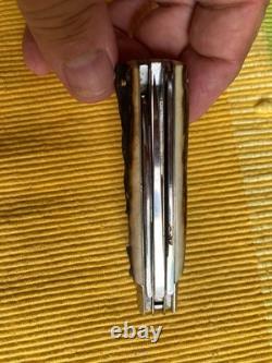 Germany Weidmannsheil Stag Lockback Sportsman 3 Blade Hunting Folding Knife Wow