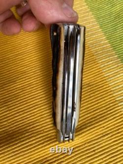 Germany Weidmannsheil Stag Lockback Sportsman 3 Blade Hunting Folding Knife Wow