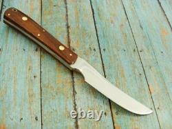 Glenn Long Knives Diamond FL USA Hand Made Knife & Sheath Vintage Hunting Custom