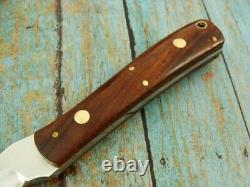 Glenn Long Knives Diamond FL USA Hand Made Knife & Sheath Vintage Hunting Custom