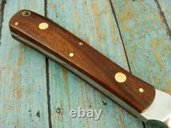 Glenn Long Knives Diamond FL USA Hand Made Knife & Sheath Vintage Hunting Custom