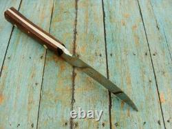 Glenn Long Knives Diamond FL USA Hand Made Knife & Sheath Vintage Hunting Custom