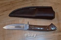 Gordon Romeis Handmade Hunting Skinner Knife Leather Sheath, Lanyard Hole Mint