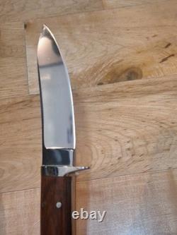 Gordon Romeis Handmade Hunting Skinner Knife Leather Sheath, Lanyard Hole Mint