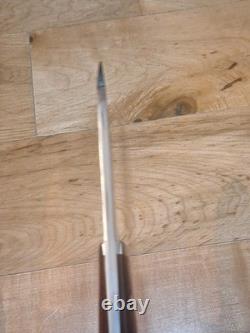 Gordon Romeis Handmade Hunting Skinner Knife Leather Sheath, Lanyard Hole Mint