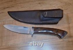 Gordon Romeis Handmade Hunting Skinner Knife Leather Sheath, Lanyard Hole Mint