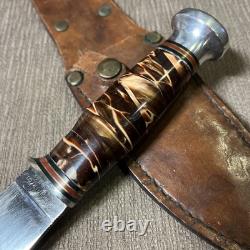 Gorgeous Vintage, Kabar, Union Cut. Co, Cracked Ice Swirl, Sheath