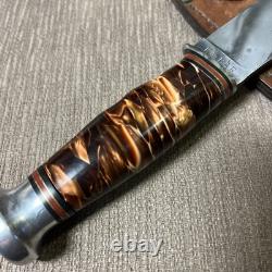 Gorgeous Vintage, Kabar, Union Cut. Co, Cracked Ice Swirl, Sheath