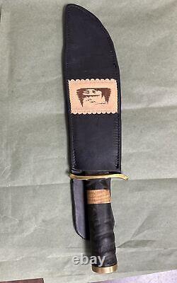 Gun-Blued High- Carbon Steel Bowie Knife, Antelope & Curly Maple Hilt WithSheath