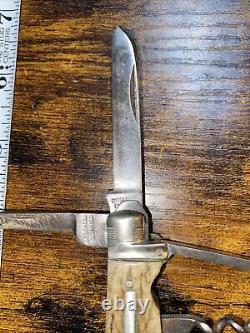 H. G. Long And Co. Sheffield Equestrian -fox Hunting Knife