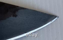 HANDMADE CROWN STAG HANDLE FIXED KNIFE 13 overall With 8 Blade & Sheath