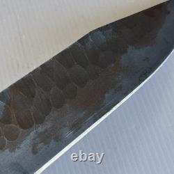HANDMADE CROWN STAG HANDLE FIXED KNIFE 13 overall With 8 Blade & Sheath