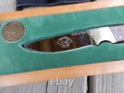 HUNTING KNIFE designed by Robert DILL Loveland Colo NWTF withSheath & Display box