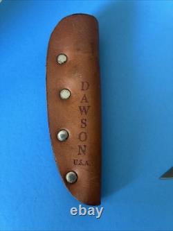 Hand Crafted Barry Dawson Knife # 39 Hunter / Trapper Style MINT