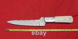 Hand Made Damascus Kitchen Knife Knuckle Saving Design