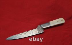 Hand Made Damascus Kitchen Knife Knuckle Saving Design