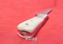 Hand Made Damascus Kitchen Knife Knuckle Saving Design