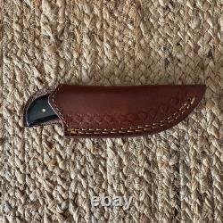 Hand Made Knife! Super Sharp And Vary Durable! Used Once. Real Leather Shaft