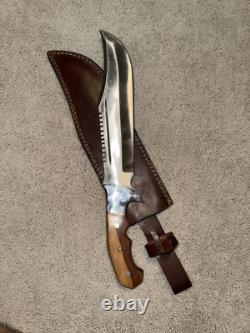 Handmade 15 Hunting Knife Full Tang D2 Steel Blade Outdoor Camping Tool