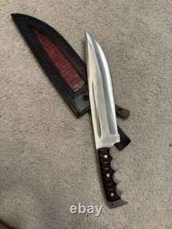 Handmade 15 Hunting Knife Full Tang D2 Steel Blade Outdoor Camping Tool