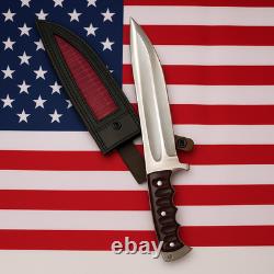 Handmade 15 Hunting Knife Full Tang D2 Steel Blade Outdoor Camping Tool