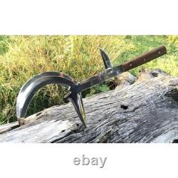 Handmade African Knife with Leather Sheath Mambele Knives Sharp Ready to Use