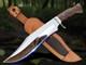 Handmade D2 Steel 13 Bowie Knife With Sheath For Camping Hunting & outdoor use