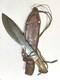 Handmade Dan Hardin Kukri Knife Stag Handle Custom Bowie with Sheath Rare