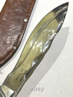 Handmade Dan Hardin Kukri Knife Stag Handle Custom Bowie with Sheath Rare