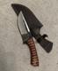 Handmade High Carbon Steel Hunting Knife Micarta handle with leather sheath