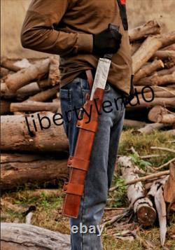Handmade machete knife ideal for hunting and outdoor use