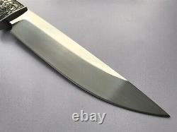 Hanwei Rock Creek Fixed Blade Hunting Knife Stag Handle Engraved
