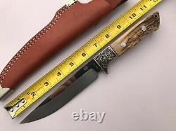 Hanwei Rock Creek Fixed Blade Hunting Knife Stag Handle Engraved