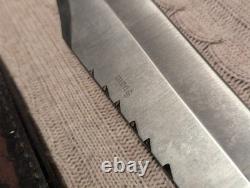 Hen & Rooster Bowie Knife Germany Elk Crown Handle