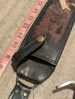 Hen & Rooster Bowie Knife Germany Elk Crown Handle