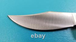 Hess Custom Knives Gladstone MI Bowie Hunter Knife + Sheath TR590