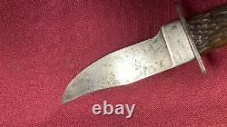 Hibbard Spencer Bartlett Rare Fixed Blade Hunting Knife Vintage Antique USA