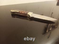 Higgins Custom Knives-JH (Co) One-Off Hunter withIronwood & Horn Scales. High-End