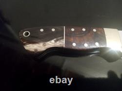 Higgins Custom Knives-JH (Co) One-Off Hunter withIronwood & Horn Scales. High-End