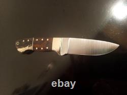 Higgins Custom Knives-JH (Co) One-Off Hunter withIronwood & Horn Scales. High-End