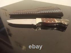 Higgins Custom Knives-JH (Co) One-Off Hunter withIronwood & Horn Scales. High-End