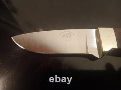 Higgins Custom Knives-JH (Co) One-Off Hunter withIronwood & Horn Scales. High-End