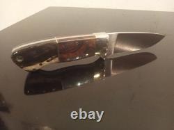 Higgins Custom Knives-JH (Co) One-Off Hunter withIronwood & Horn Scales. High-End