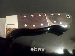 Higgins Custom Knives-JH (Co) One-Off Hunter withIronwood & Horn Scales. High-End