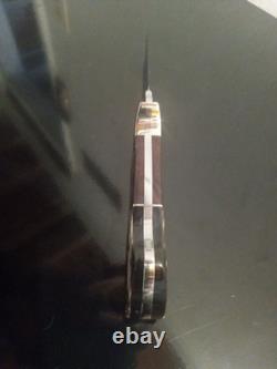 Higgins Custom Knives-JH (Co) One-Off Hunter withIronwood & Horn Scales. High-End