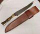 Huge Dan CANNON Custom Bowie Knife With Original Leather Sheath