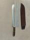 Huge Vintage 1985 Handmade Stag Wolf of Austin Texas Bowie Machete Knife Nice