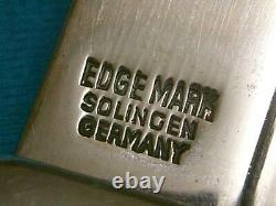 Huge Vintage Edge Solingen Germany 469 Stag Hunting Survival Bowie Knife Knives